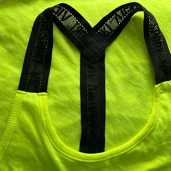 Victoria’s Secret Sport racerback tank highlighter yellow - size medium - Picture 1 of 7